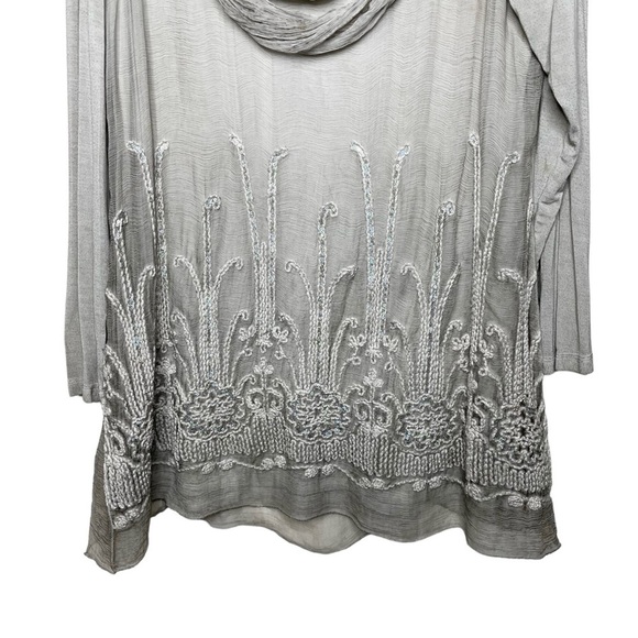 Soft Surroundings Silk Beaux Arts Tunic & Cami Large - Picture 5 of 15